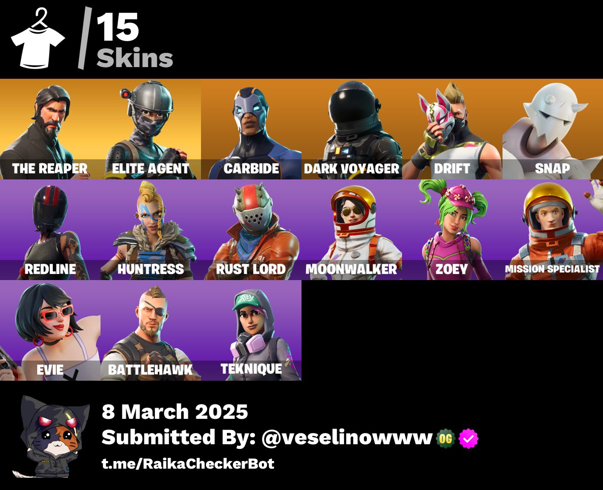 Account 15 skins | The Reaper | Take The L