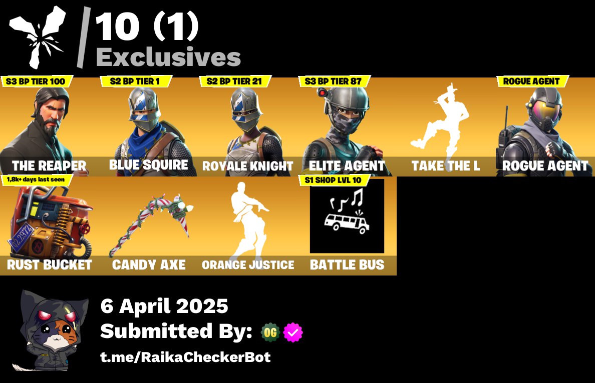 Account PC/PSN/XBOX 27 skins | The Reaper | Take The L | Blue Squire | Royale Knight