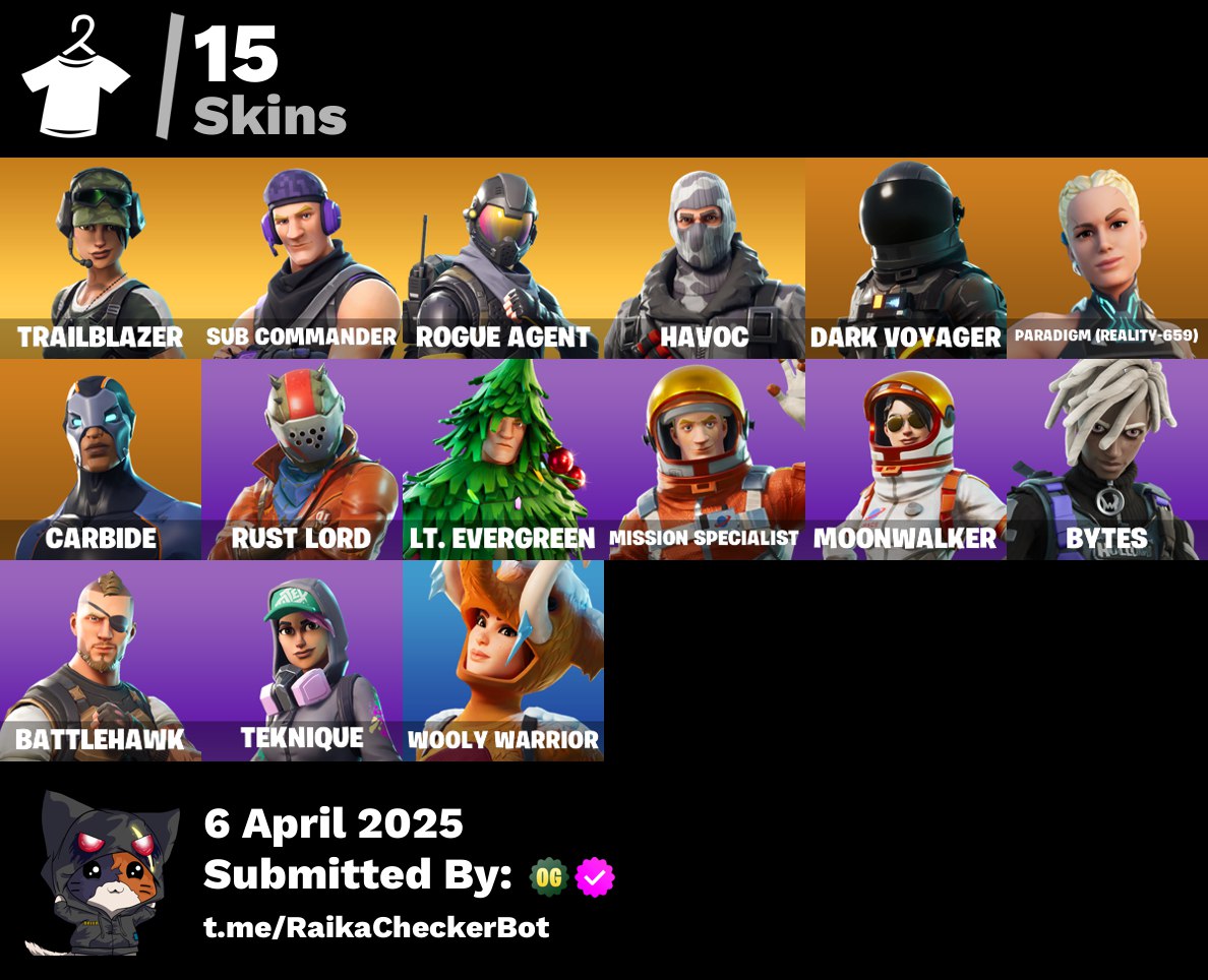 Account PC/PSN/XBOX 15 skins | Take The L | Trailblazer | Sub Commander