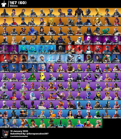 Account [PC/PSN/XBOX] 167 skins | OG STW | Black Knight | Sparkle Specialist | The Reaper | Minty Axe | Travis Scott | Astro Jack | 2190 VB