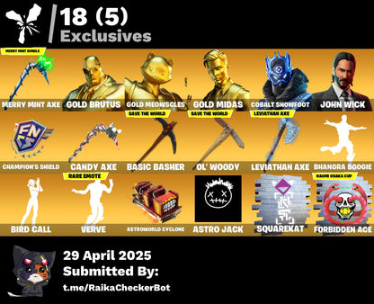 Account [PC/PSN/XBX] 327 skins [PARENTAL 111111] | Merry Mint Axe | Aerial Assault Trooper | Gold Brutus | Gold Meowscles | Gold Midas | Cobalt Snowfoot | John Wick | Ronin | Leviathan Axe 320 VB