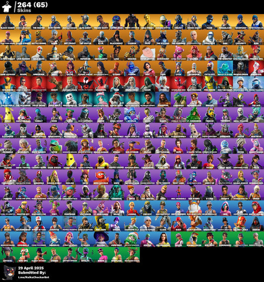 Account [PC/PSN/XBX] 264 skins | OG STW | Black Knight | Sparkle Specialist | The Reaper | Blue Squire | Royale Knight | Elite Agent | Travis Scott | Astro Jack | Merry Mint Axe | Candy Axe 140 VB