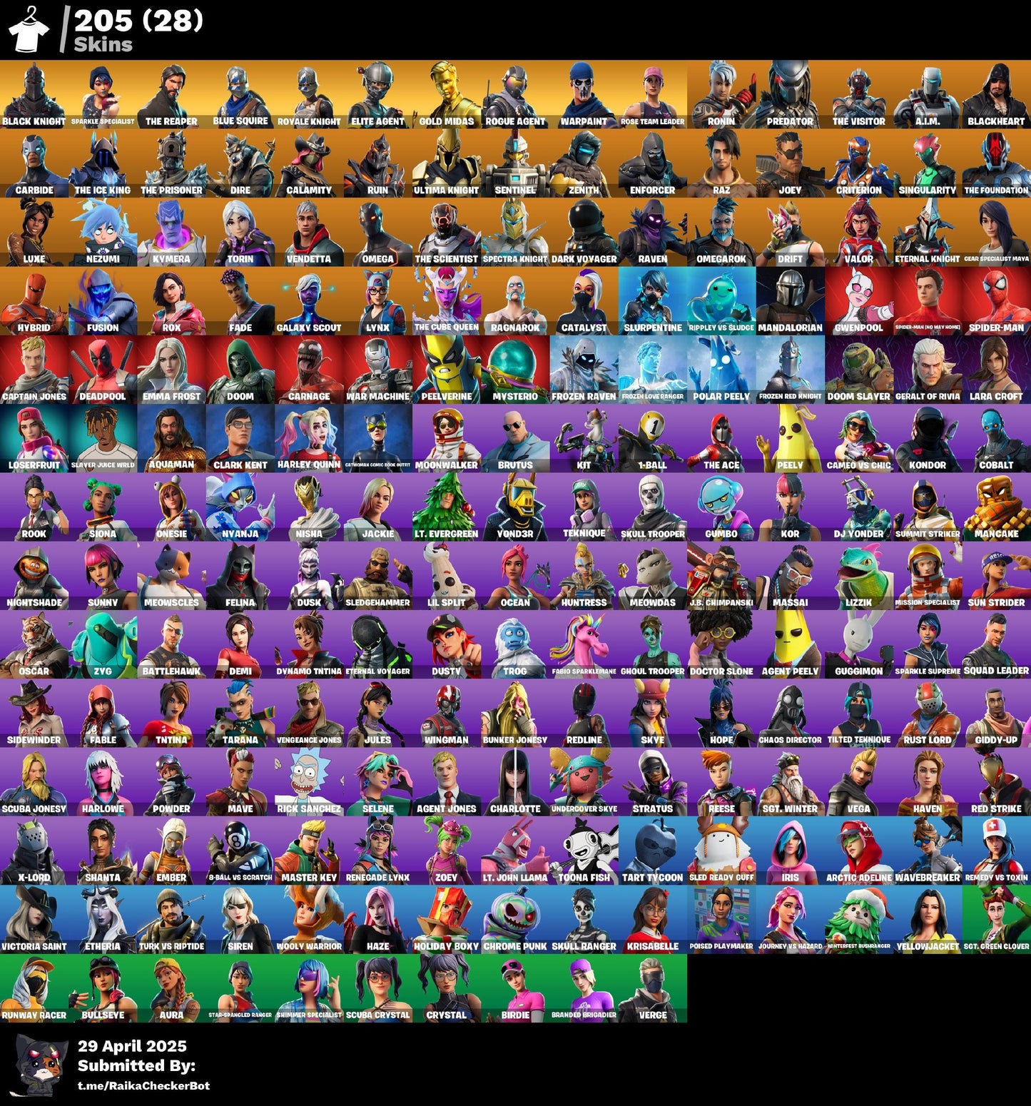 Account [PC/PSN/XBX] 205 skins | OG STW | Black Knight | Sparkle Specialist | The Reaper | Blue Squire | Royale Knight | Elite Agent | Take The L 420 VB