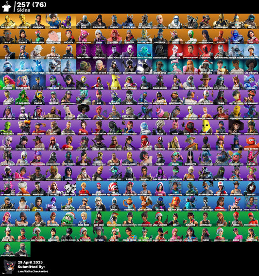 Account [PC/PSN/XBX] 257 skins | John Wick | Chun-Li | Carbide | Candy Axe 1400 VB
