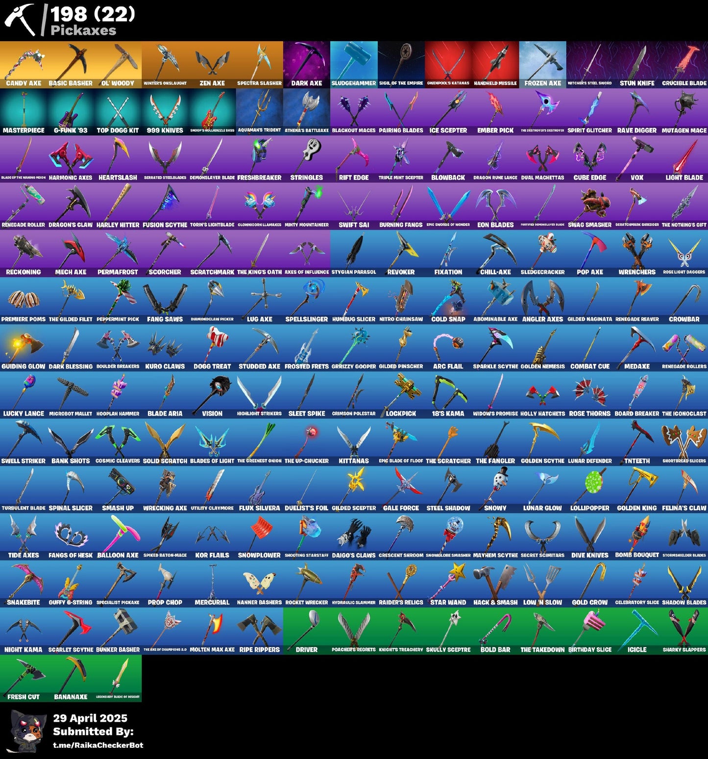 Account [PC/PSN/XBX] 257 skins | John Wick | Chun-Li | Carbide | Candy Axe 1400 VB
