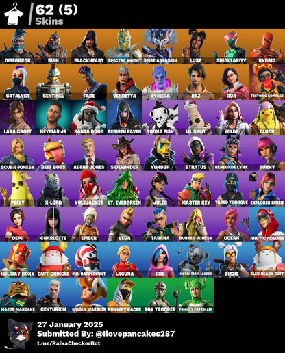 Account [PC/PSN/XBOX] 62 skins | Omegarok | Ruin | Blackheart |  250 VB