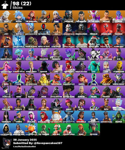 Account [PC/PSN/XBOX] (Parental control) 98 skins | Renegade Raider | Candy Axe |