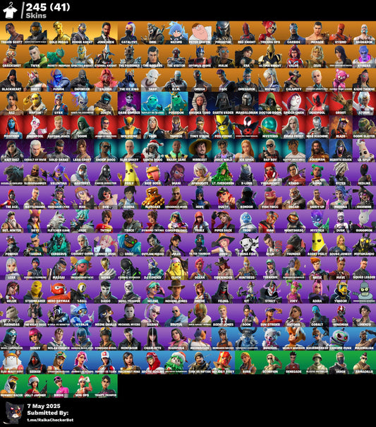 Account [PC/XBX/PSN] 245 skins | Travis Scott | | Master Chief (Matte Black) | Rogue Agent 500 VB