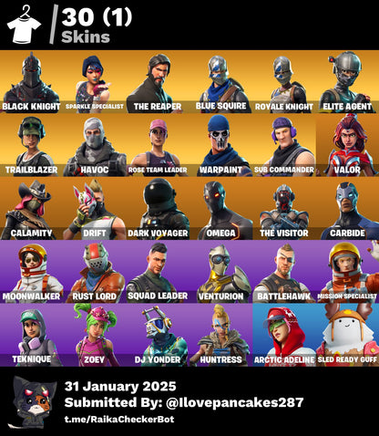 Account [PC/PSN/XBOX] 30 skins | OG STW | Black Knight  | The Reaper | 9980 VB