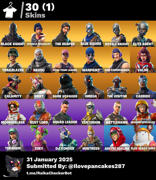 Account [PC/PSN/XBOX] 30 skins | OG STW | Black Knight  | The Reaper | 9980 VB