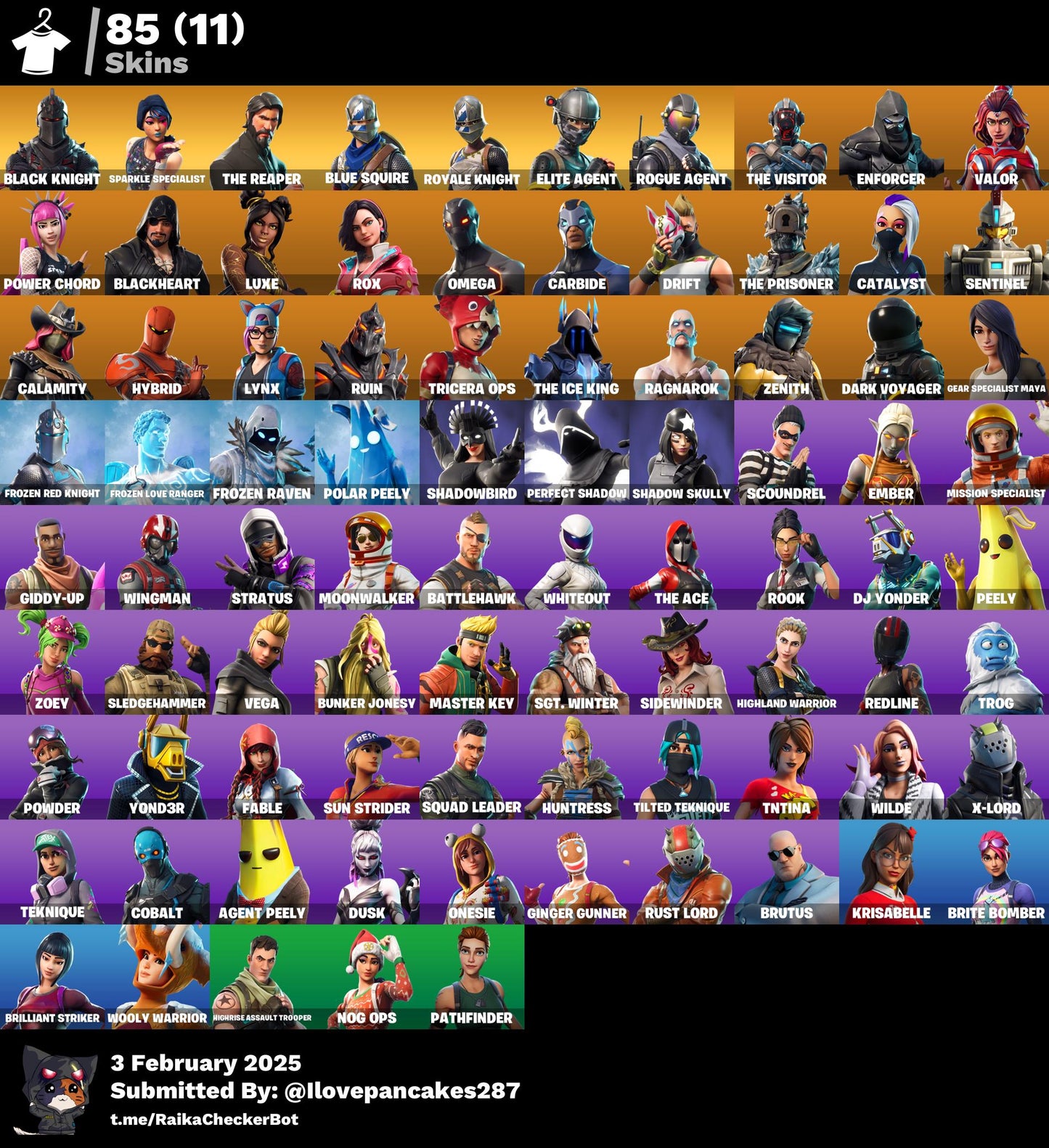 Account [PC/PSN/XBOX] 85 skins | Black Knight | The Reaper | Mako