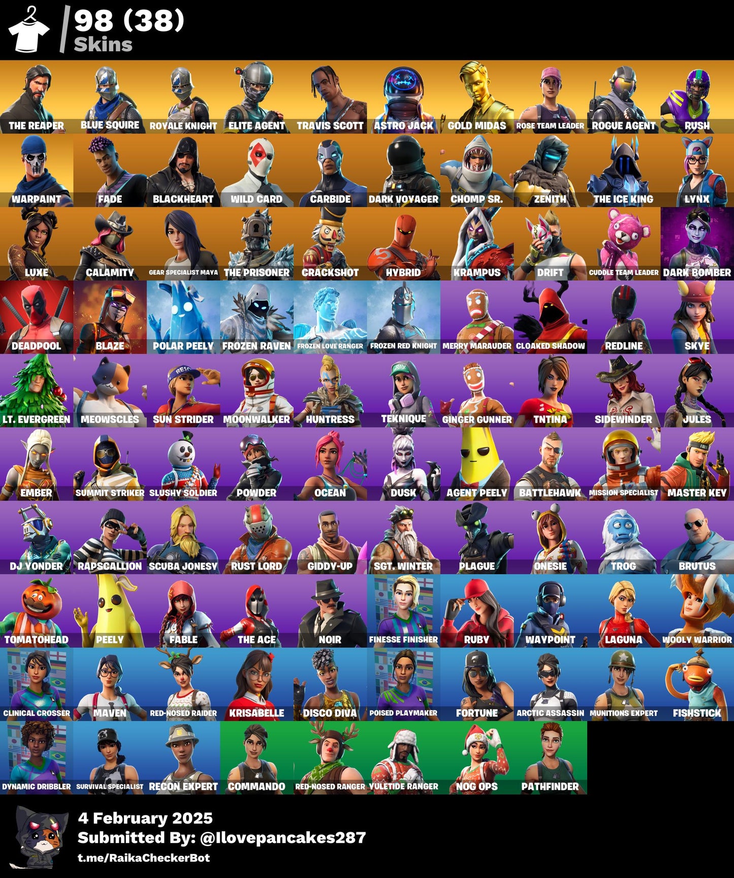 Account [PC/PSN/XBOX] 98 skins | OG STW | The Reaper | Travis Scott | Leviathan