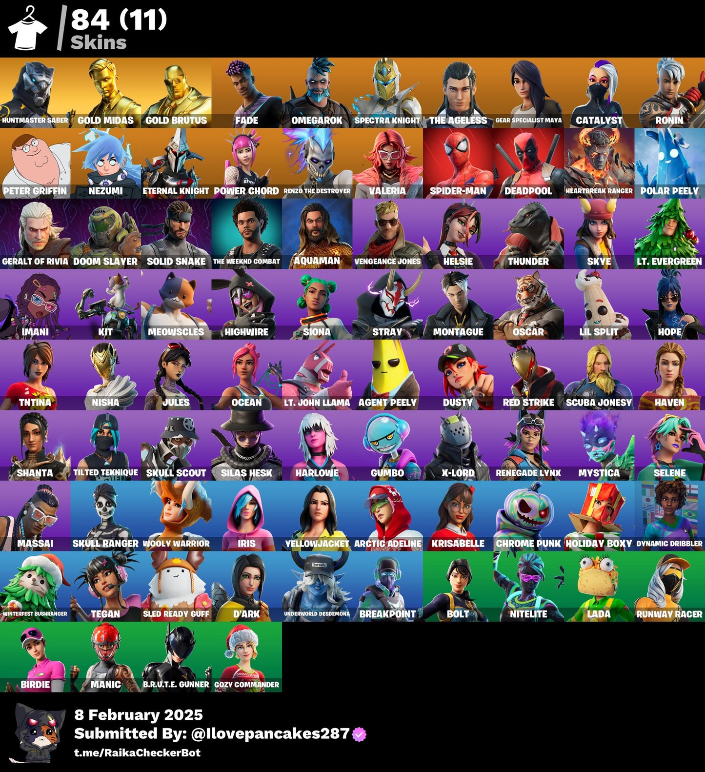 Account [PC/PSN/XBOX] (Дож. Гар.) 84 skins | Huntmaster Saber | Gold Midas | 650 VB