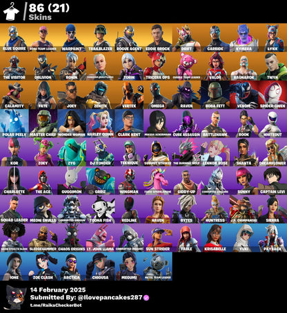 Account [PC/PSN/XBOX] 86 skins | MAX OG STW (FP5) | S2 skins