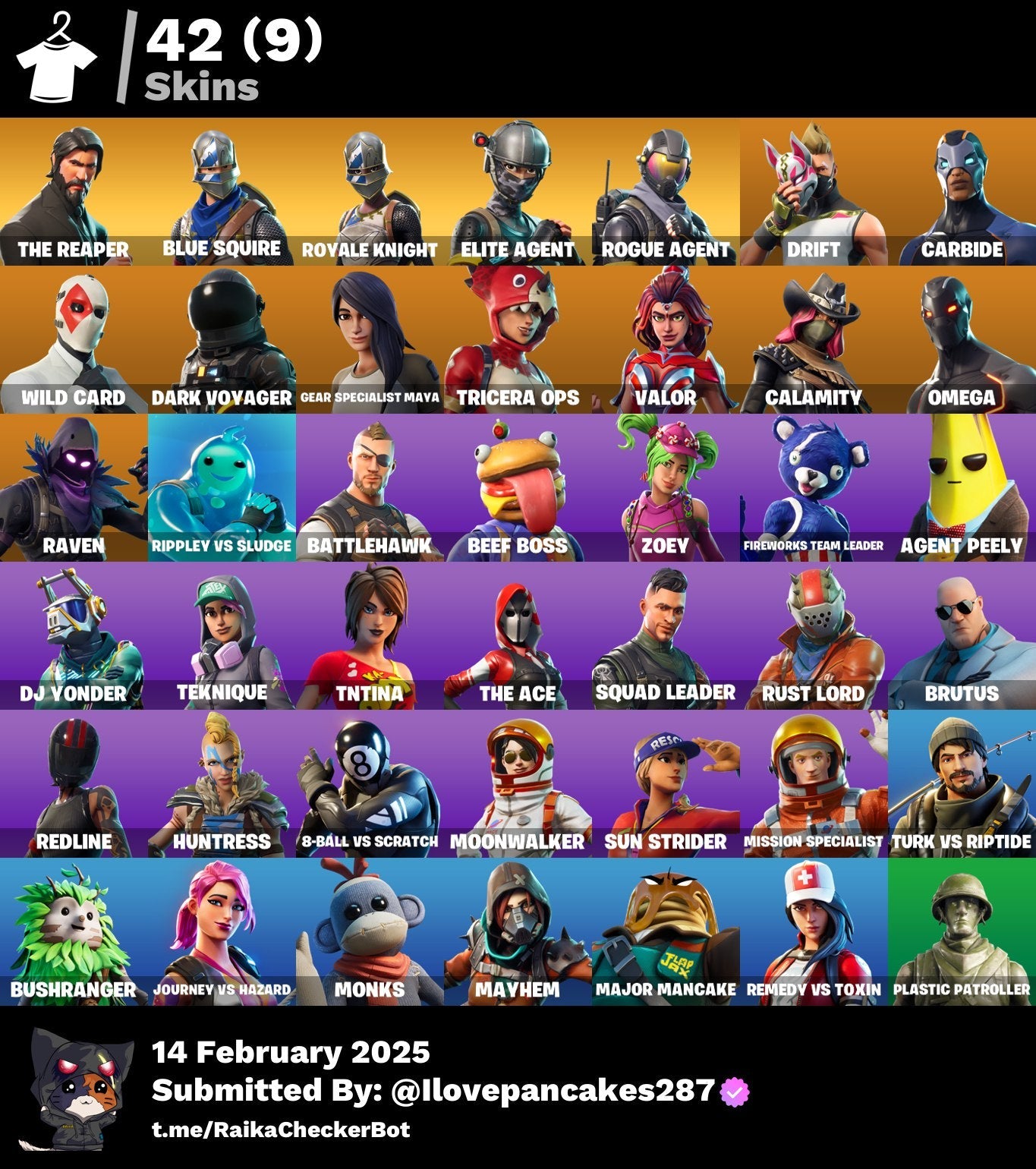 Account [PC/PSN/XBOX] 42 skins | The Reaper | S2 Skins | 1000 VB
