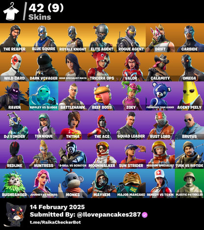 Account [PC/PSN/XBOX] 42 skins | The Reaper | S2 Skins | 1000 VB