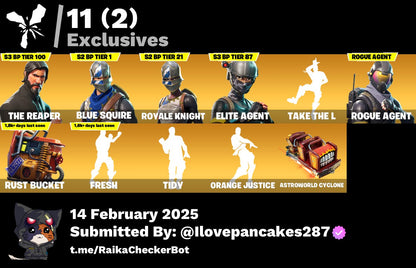 Account [PC/PSN/XBOX] 42 skins | The Reaper | S2 Skins | 1000 VB