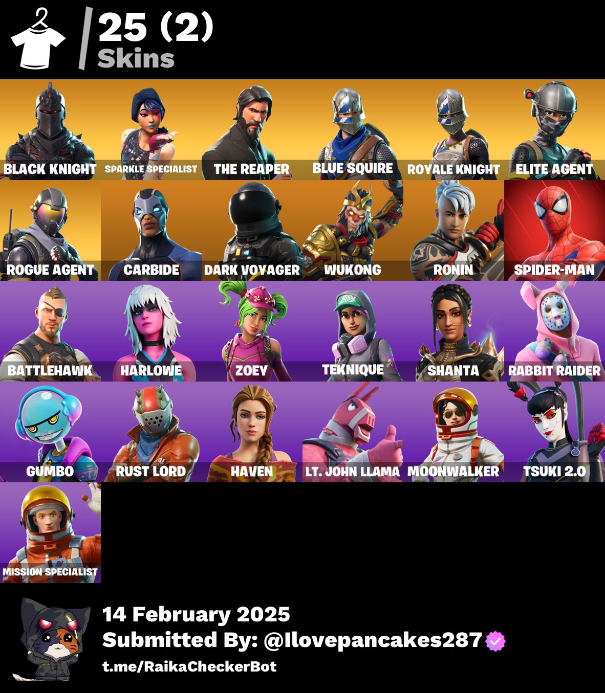 Account [PC/PSN/XBOX] 25 skins | Black Knight | The Reaper | 200 VB