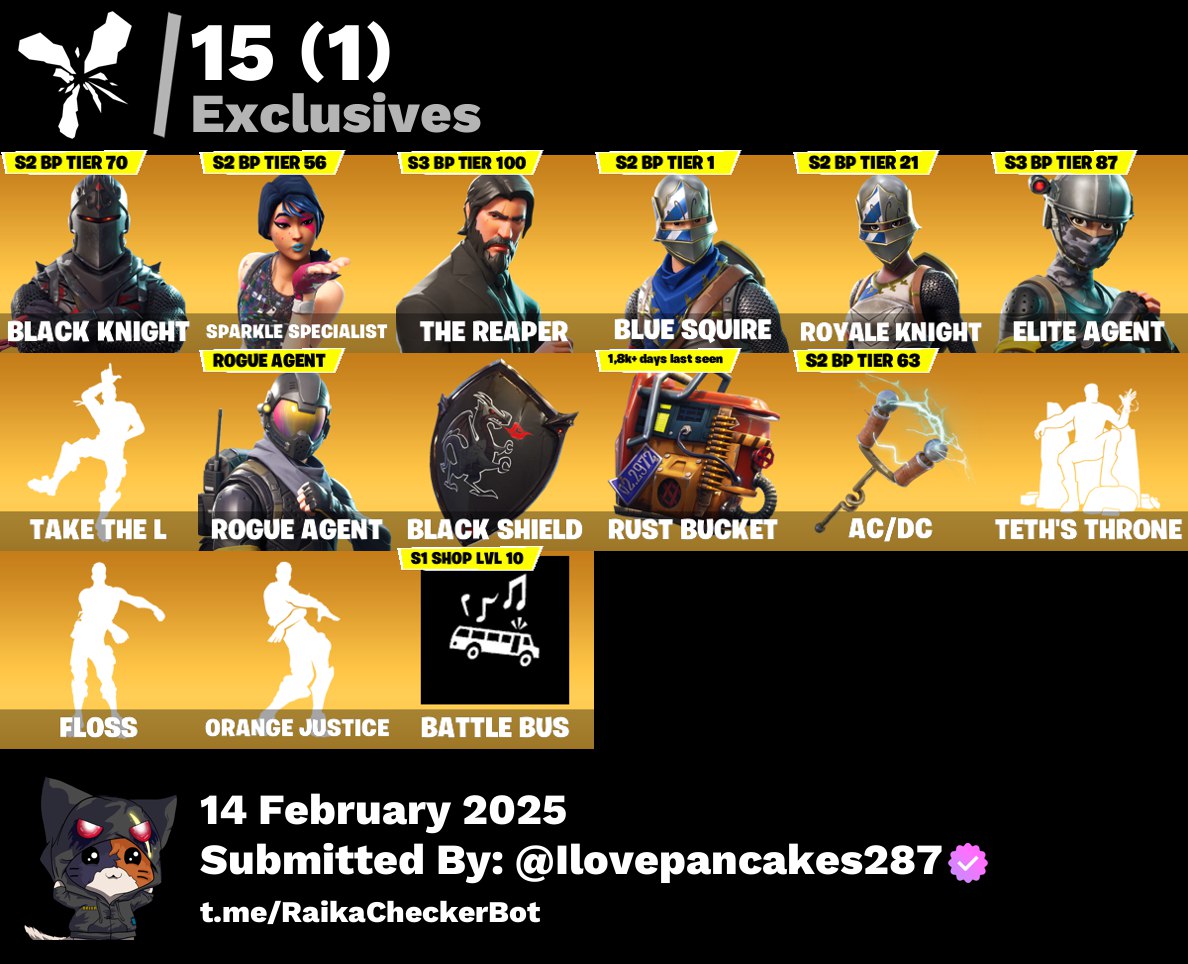 Account [PC/PSN/XBOX] 25 skins | Black Knight | The Reaper | 200 VB