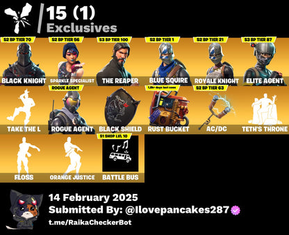 Account [PC/PSN/XBOX] 25 skins | Black Knight | The Reaper | 200 VB