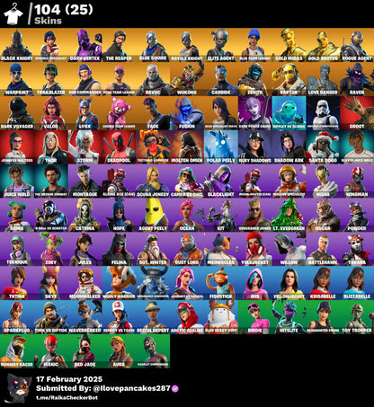 Account [PC/PSN/XBOX] 104 skins | MAX OG STW (Fp3) | Black Knight | Sparkle Specialist | Dark Vertex | The Reaper |  250 VB