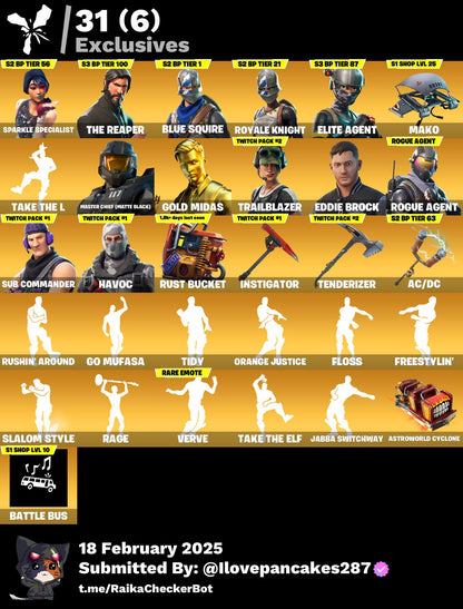 Account [PC/PSN/XBOX] 118 skins | Sparkle Specialist | The Reaper |  Mako | Take The L |  150 VB