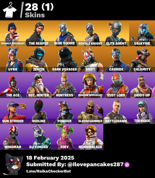 Account [PC/PSN/XBOX] 28 skins | Sparkle Specialist | The Reaper | 1275 VB