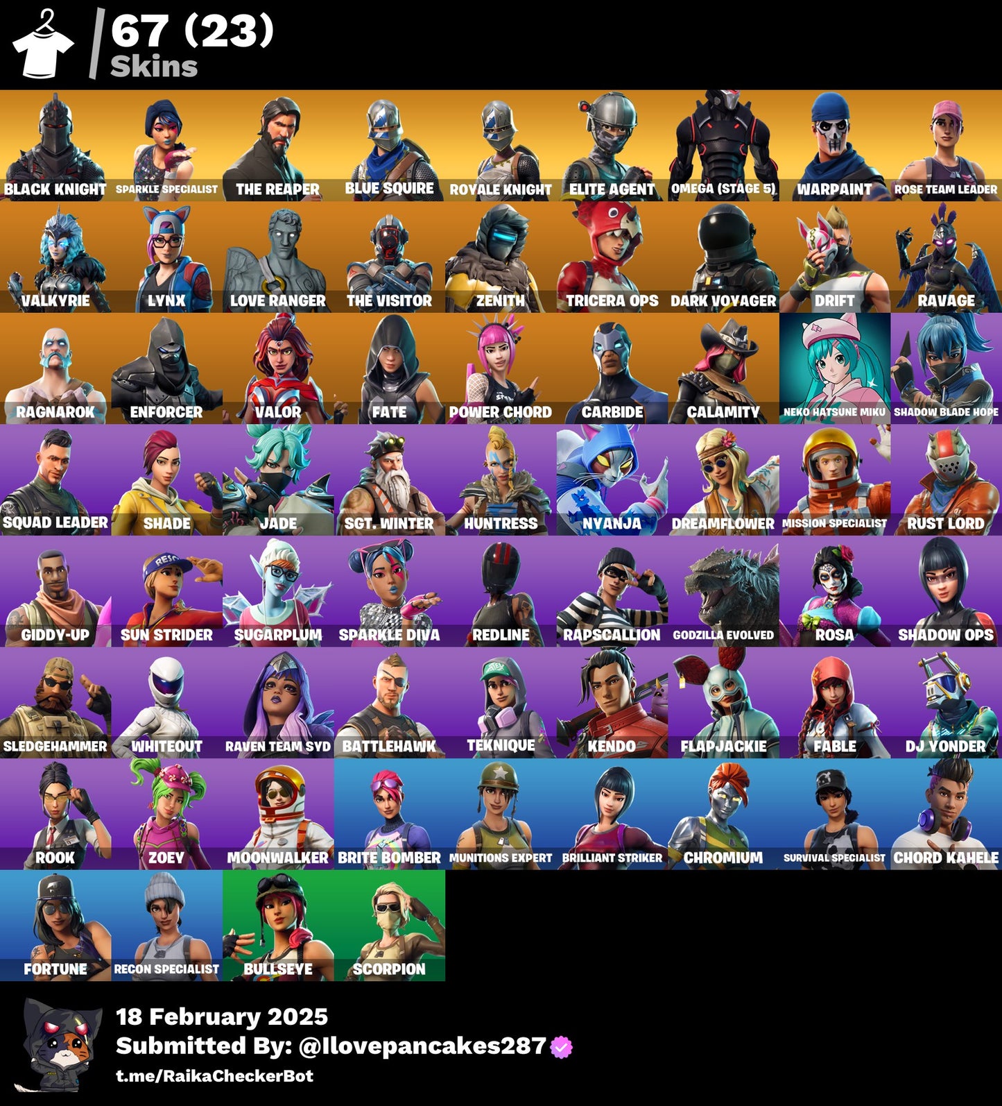 Account [PC/PSN/XBOX] 67 skins | MAX OG STW (FP5) | Black Knight | The Reaper | Mako | 2045 VB