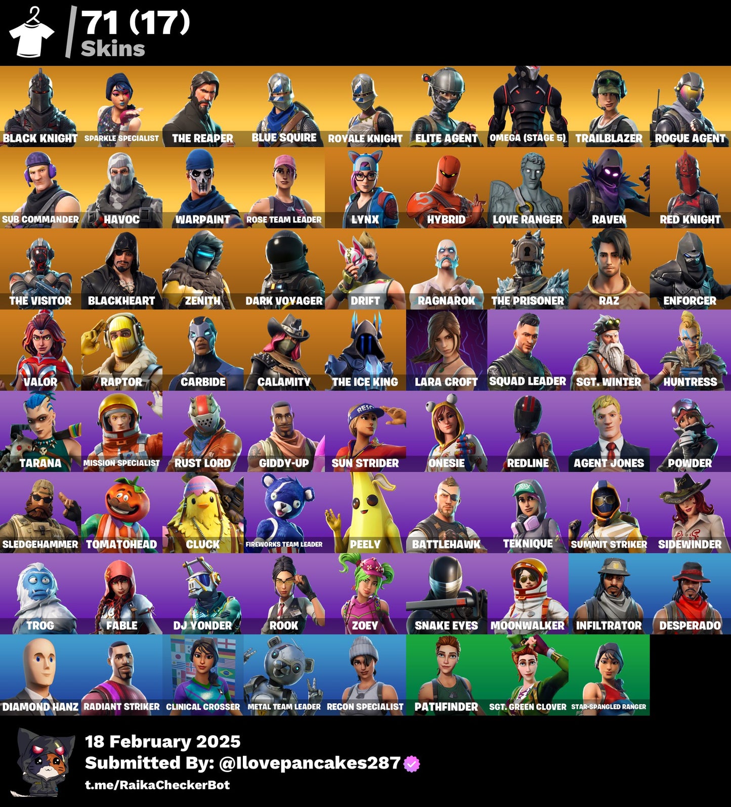 Account [PC/PSN/XBOX] 71 skins | OG STW | Black Knight  | The Reaper | Omega (stage 5) | 400 VB