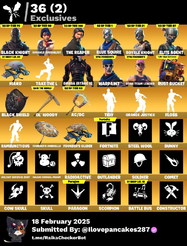 Account [PC/PSN/XBOX] 67 skins | MAX OG STW (FP5) | Black Knight | The Reaper | Mako | 2045 VB