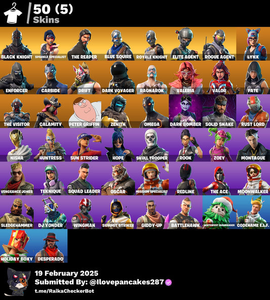 Account [PC/PSN/XBOX] 50 skins | Black Knight | The Reaper