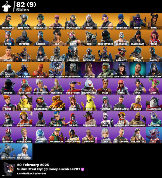 Account [PC/PSN/XBOX] 82 skins | OG STW | The Reaper | Rogue Agent | 3810 VB