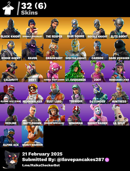 Account [PC/PSN/XBOX] 32 skins | Black Knight | The Reaper | 450 VB