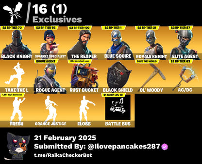 Account [PC/PSN/XBOX] 32 skins | Black Knight | The Reaper | 450 VB