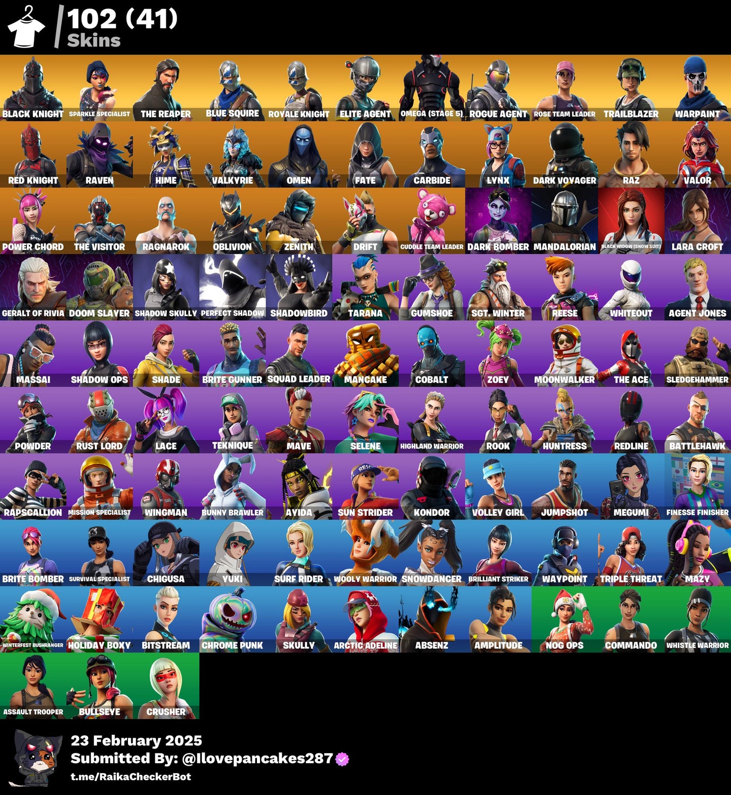 Account [PC/PSN/XBOX] (Дож. Гар.) 102 skins | OG STW (fp3)| Black Knight | The Reaper |  Omega (stage 5) | 50 VB