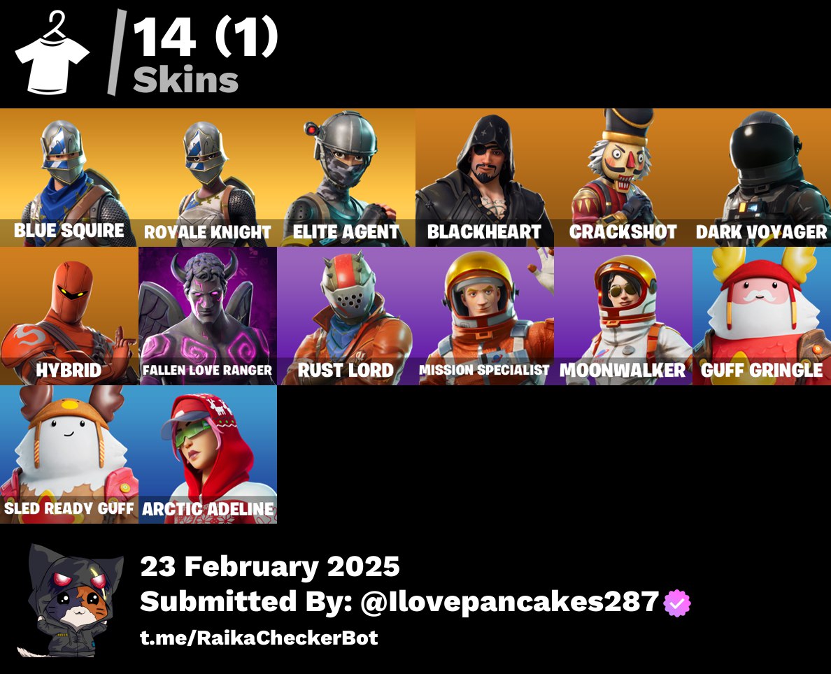 Account [PC/PSN/XBOX] 14 skins | Blue Squire | Royale Knight | Elite Agent | Take The L |  300 VB