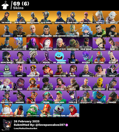 Account [PC/PSN/XBOX] (Дож. Гар.) 69 skins | OG STW (Delux) | The Reaper | Blue Squire | Royale Knight |  1400 VB