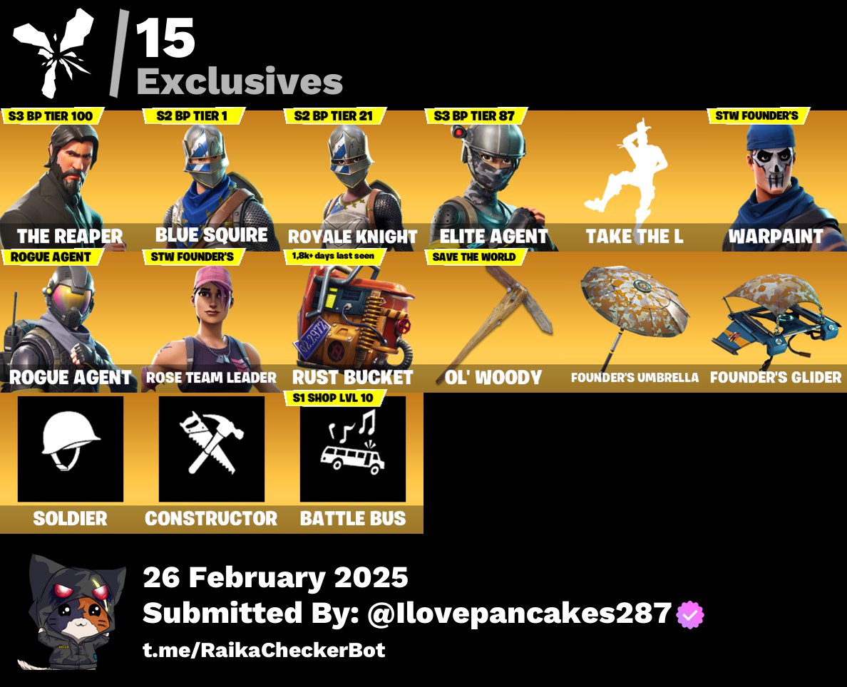 Account [PC/PSN/XBOX] (Дож. Гар.) 69 skins | OG STW (Delux) | The Reaper | Blue Squire | Royale Knight |  1400 VB