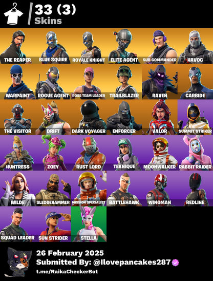 Account [PC/PSN/XBOX] 69 skins | OG STW | Black Knight | The Reaper |  1550 VB