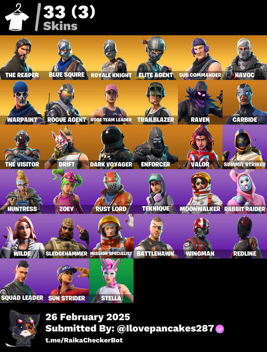 Account [PC/PSN/XBOX] 33 skins | OG STW (Deluxe) | The Reaper | Blue Squire | Royale Knight | 300 VB