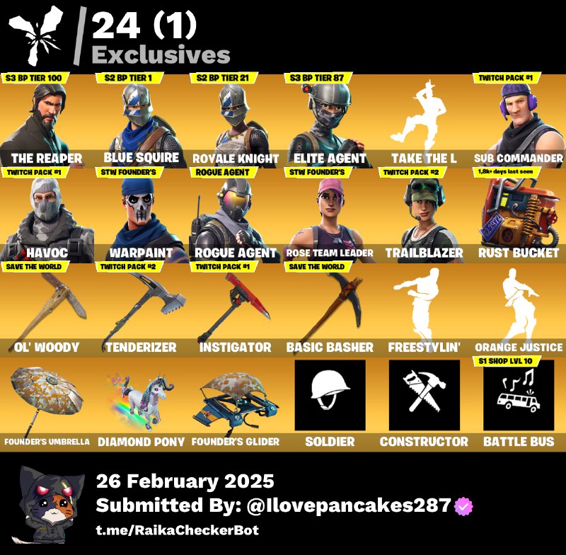 Account [PC/PSN/XBOX] 33 skins | OG STW (Deluxe) | The Reaper | Blue Squire | Royale Knight | 300 VB