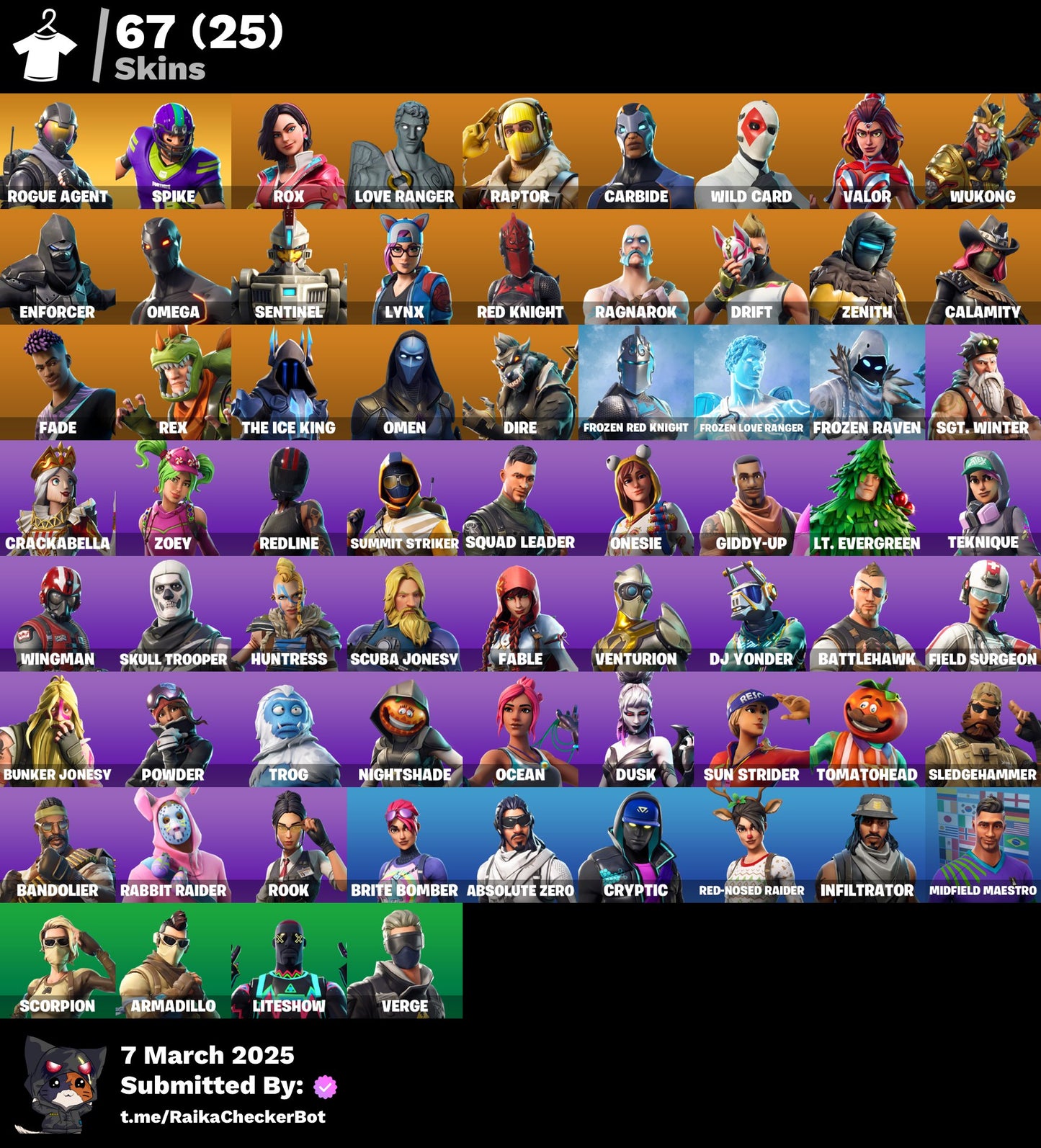 Account [PC/PSN/XBOX] 67 skins | Rogue Agent | Spike |  900 VB