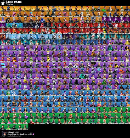 Account [PC/PSN/XBX] 488 skins | OG STW (Deluxe) | Travis Scott | Astro Jack | Chun-Li | Leviathan Axe 100 VB