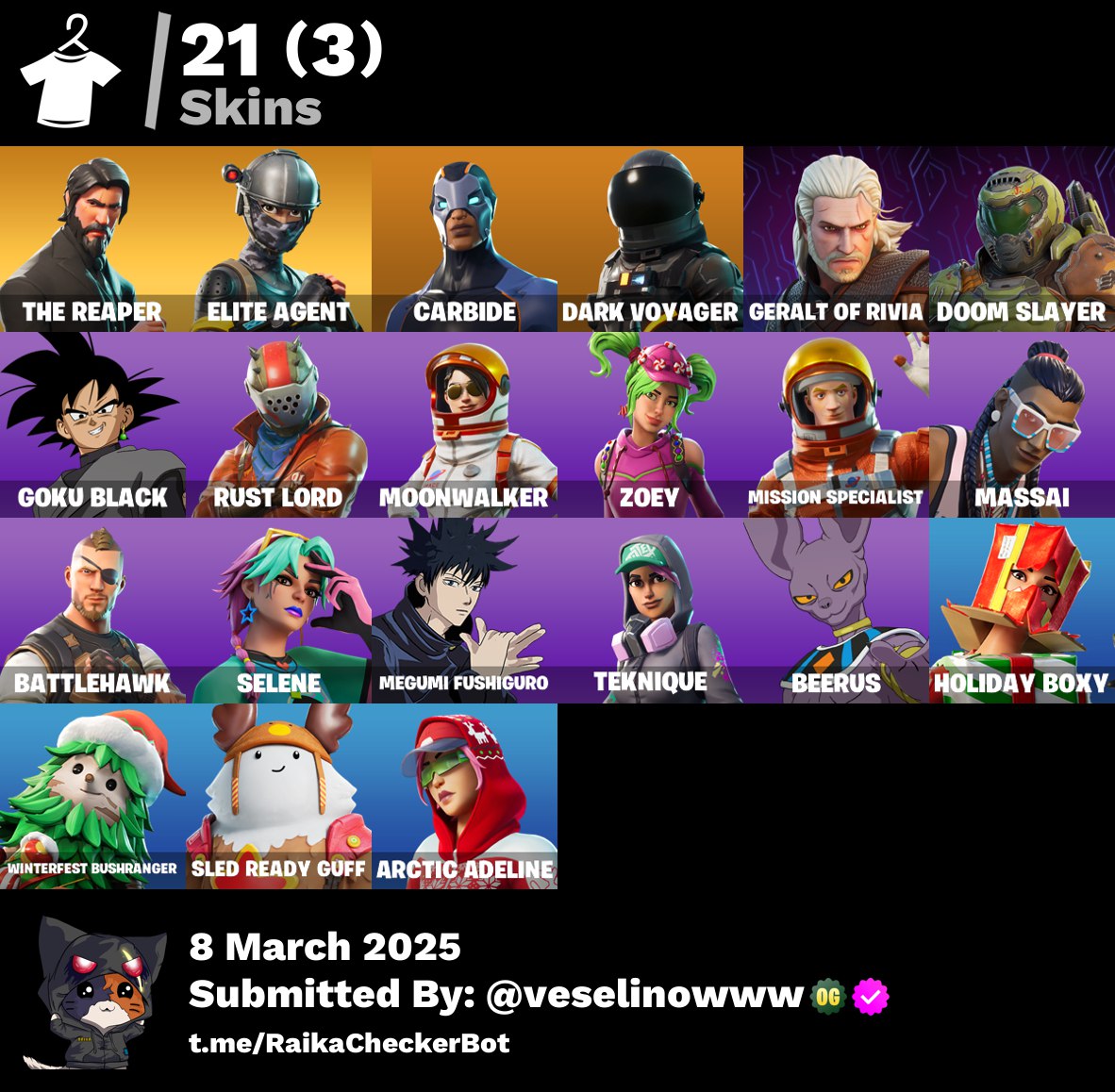 Account 21 skins | The Reaper | Take The L | 1700 VB