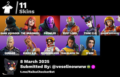 Account 11 skins | Mako | Take The L | Dark Voyager