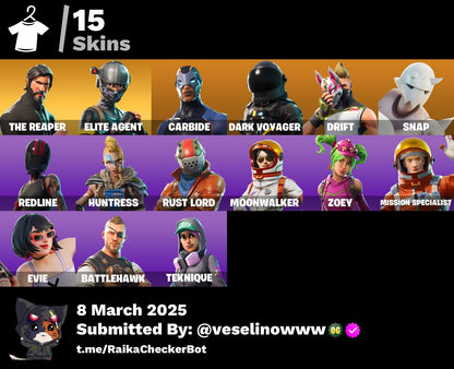 Account 15 skins | The Reaper | Take The L