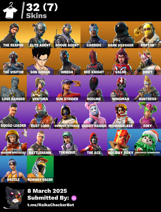 Account [PC/PSN/XBOX] 32 skins | The Reaper | Elite Agent | Mako