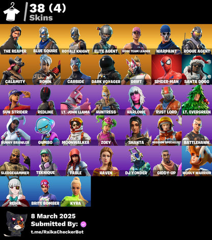 Account [PC/PSN/XBOX] 38 skins | OG STW | The Reaper | Blue Squire | Royale Knight