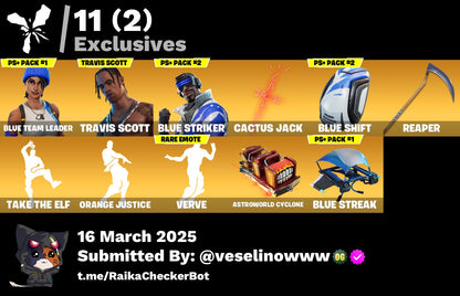 Account [PC/PSN/XBOX] 27 skins | Travis Scott | Take The L | PSN skins