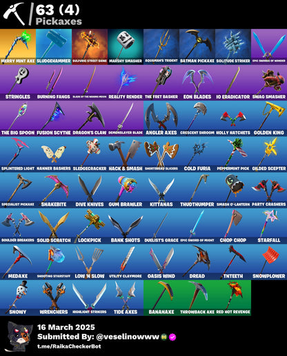 Account [PC/PSN/XBOX] 55 skins | Merry Mint Axe | Gold Midas